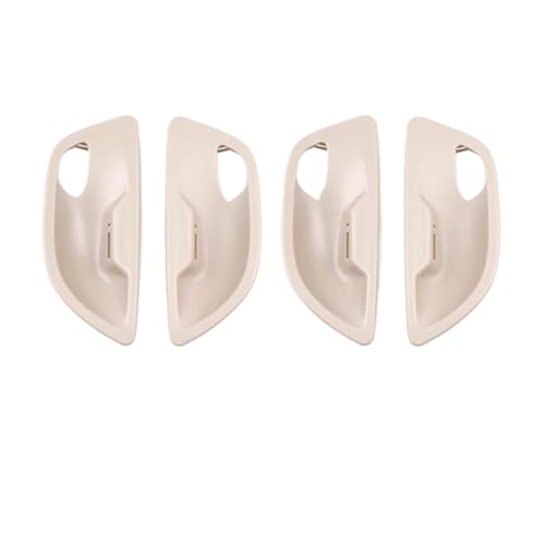 YELEMEABHB Passend for BMW 5 Series F10 2013–2018 2011–2016 LHD RHD Autotür-Innengriffschalen-Abdeckungsverkleidung Ersatz Türinnengriff(4 pcs Beige White) von YELEMEABHB
