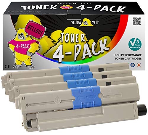 YELLOW YETI 4er Pack Premium Toner kompatibel für Oki C310dn C330dn C331dn C510dn C511dn C530dn C531dn MC351 MC352dn MC361dn MC362dn MC561dn MC562dn MC562dnw MC562w YELLOW YETI 4er Pack Premium Toner kompatibel für Oki C310dn C330dn C331dn C510dn C511dn C530dn C531dn MC351 MC352dn MC361dn MC362dn MC561dn MC562dn MC562dnw MC562w von YELLOW YETI