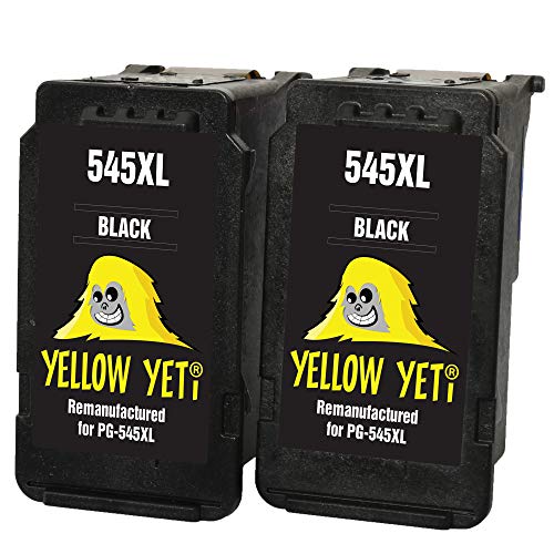 YELLOW YETI Ersatz für Canon PG-545XL PG-545 XL Druckerpatronen Schwarz kompatibel für Canon Pixma MG2450 MG2550 MG2550S MG2555S MG2950 MG3050 MG3051 MG3052 MX495 iP2850 TR4550 TR4551 TS3150 TS3151 von YELLOW YETI