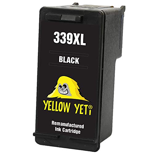 YELLOW YETI Ersatz für HP 339 Druckerpatrone Schwarz kompatibel für HP DeskJet 5740 5745 5940 6540 6620 6840 6980 9800 Photosmart 2570 2573 2575 2605 2610 2710 8050 8150 8450 8750 von YELLOW YETI