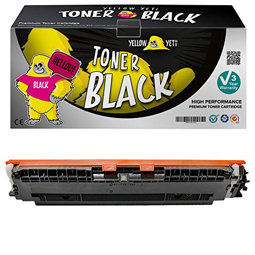 YELLOW YETI 130A CF350A (1300 Seiten) Schwarz Premium Toner kompatibel für Color Laserjet Pro MFP M176n M177fw von YELLOW YETI