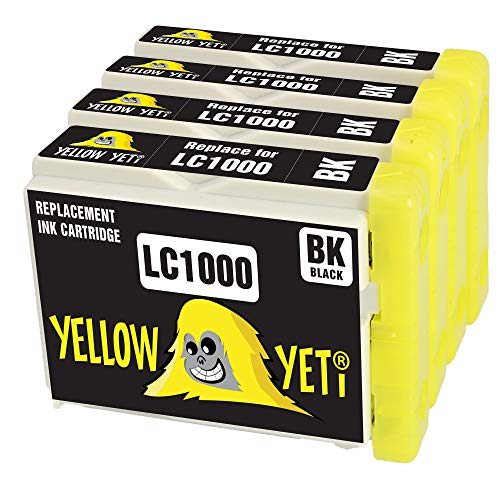 YELLOW YETI Ersatz für Brother LC1000 LC1000BK Druckerpatronen Schwarz kompatibel für Brother DCP-130C DCP-135C DCP-150C DCP-330C DCP-350C DCP-357C DCP-540CN DCP-560CN DCP-770CW MFC-235C MFC-465CN YELLOW YETI Ersatz für Brother LC1000 LC1000BK Druckerpatronen Schwarz kompatibel für Brother DCP-130C DCP-135C DCP-150C DCP-330C DCP-350C DCP-357C DCP-540CN DCP-560CN DCP-770CW MFC-235C MFC-465CN von YELLOW YETI