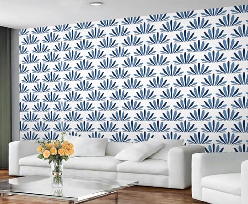 Blumen-Fototapete Abstrakte blaue Blumen-Fototapete Bohemian Stil Gras Sofa Hintergrund Wandbilder Retro Abstrakte Pflanze Tapete für Wohnzimmer Schlafzimmer-150x100cm Blumen-Fototapete Abstrakte blaue Blumen-Fototapete Bohemian Stil Gras Sofa Hintergrund Wandbilder Retro Abstrakte Pflanze Tapete für Wohnzimmer Schlafzimmer-150x100cm von YEMYOR