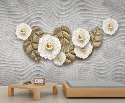 YEMYOR Blumenwand-Malerei Vintage Abstrakte Blumen Wohnzimmer-Malerei Tapete Europäische Luxusblumen Blatt Schlafzimmer-Malereis Abstrakte Geometrie Kunst Hintergrund Tapete-500x300cm YEMYOR Blumenwand-Malerei Vintage Abstrakte Blumen Wohnzimmer-Malerei Tapete Europäische Luxusblumen Blatt Schlafzimmer-Malereis Abstrakte Geometrie Kunst Hintergrund Tapete-500x300cm von YEMYOR