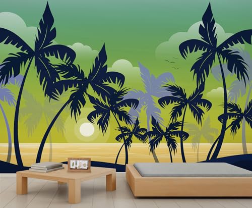 YEMYOR Kokosbaum Tapete Wandbild Sonnenuntergang Strand Kokosbaum Tapete Abstrakt Grün Himmel Wolken Wandbilder Tropische Pflanze Kokosnüsse Bäume Sofa Hintergrund Wandbild-300x210cm YEMYOR Kokosbaum Tapete Wandbild Sonnenuntergang Strand Kokosbaum Tapete Abstrakt Grün Himmel Wolken Wandbilder Tropische Pflanze Kokosnüsse Bäume Sofa Hintergrund Wandbild-300x210cm von YEMYOR