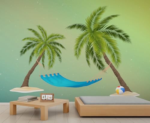 YEMYOR Kokosbaum Tapete Wandbild Strand Kokosbaum Schaukel Tapete Strand Palmen Wandbilder Tropische Kokosnüsse Bäume Landschaft Sofa Hintergrund Wandbild für Wohnzimmer Schlafzimmer-300x210cm YEMYOR Kokosbaum Tapete Wandbild Strand Kokosbaum Schaukel Tapete Strand Palmen Wandbilder Tropische Kokosnüsse Bäume Landschaft Sofa Hintergrund Wandbild für Wohnzimmer Schlafzimmer-300x210cm von YEMYOR