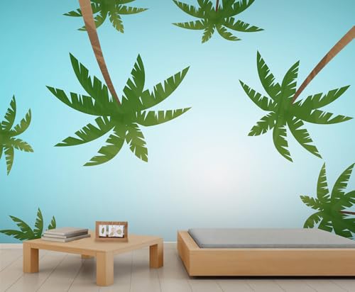 YEMYOR Kokosbaum Wandbild Tropische grüne Kokosbaum Wandtapete Sommer Kokosnüsse Bäume Sofa Hintergrund Wandbilder böhmische Palmen Tapete für Wohnzimmer Schlafzimmer-350x256cm YEMYOR Kokosbaum Wandbild Tropische grüne Kokosbaum Wandtapete Sommer Kokosnüsse Bäume Sofa Hintergrund Wandbilder böhmische Palmen Tapete für Wohnzimmer Schlafzimmer-350x256cm von YEMYOR