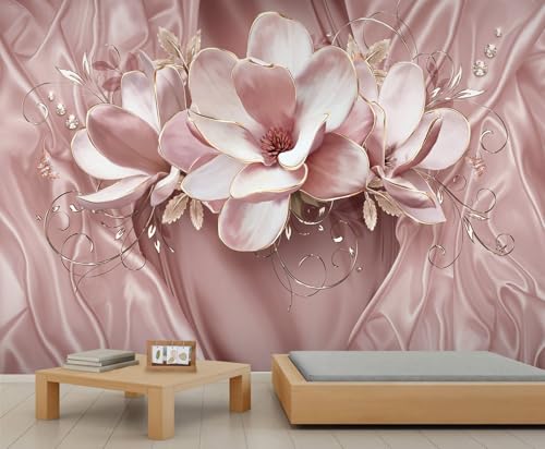YEMYOR Relief Blumenwandgemälde Romantische Pink-Blumen-Wohnzimmer-Murale Europäische romantische Blumen-Zimmerdeko Luxuriöse Blumens Dekoratives Tapet Nicht selbstklebend-250x175cm YEMYOR Relief Blumenwandgemälde Romantische Pink-Blumen-Wohnzimmer-Murale Europäische romantische Blumen-Zimmerdeko Luxuriöse Blumens Dekoratives Tapet Nicht selbstklebend-250x175cm von YEMYOR