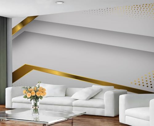 YEMYOR Solide Geometrie Wandbilder Klassische Grau Weiß Geometrie Form Tapete Wandbild Goldene Geometrische Linie Tapete Moderne Geometrische Polygon Wandbild Für Wohnzimmer Schlafzimmer-450x300cm YEMYOR Solide Geometrie Wandbilder Klassische Grau Weiß Geometrie Form Tapete Wandbild Goldene Geometrische Linie Tapete Moderne Geometrische Polygon Wandbild Für Wohnzimmer Schlafzimmer-450x300cm von YEMYOR