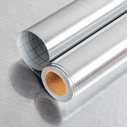Yenhome Silber Selbstklebende Folie Küche Folieren Klebefolie Möbel 40x300cm Klebefolie Küchenrückwand Silber Metallic Selbstklebende Folie Arbeitsplatte Küche Möbelfolie Küchenfolie Geschirrspüler Yenhome Silber Selbstklebende Folie Küche Folieren Klebefolie Möbel 40x300cm Klebefolie Küchenrückwand Silber Metallic Selbstklebende Folie Arbeitsplatte Küche Möbelfolie Küchenfolie Geschirrspüler von YENHOME