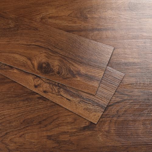 Yenhome Vinylboden PVC Bodenbelag Selbstklebend Wasserfest Rotbraun Holzoptik 90×15cm Dick Bodenfliesen Wohnzimmer Rutschfest PVC Bodenbelag Selbstklebend Vinylboden Holzoptik Effekt 35 Stück Yenhome Vinylboden PVC Bodenbelag Selbstklebend Wasserfest Rotbraun Holzoptik 90×15cm Dick Bodenfliesen Wohnzimmer Rutschfest PVC Bodenbelag Selbstklebend Vinylboden Holzoptik Effekt 35 Stück von YENHOME