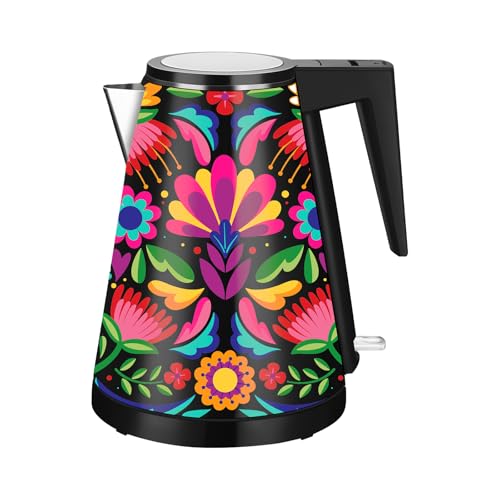 YENTEN 1,2L Kabelloser Edelstahl Wasserkocher – BPA-frei, 1000W Schnellkochender Teekocher, Trockengehschutz, Modernes Design, Ideal für Zuhause | Italienische Blumen YENTEN 1,2L Kabelloser Edelstahl Wasserkocher – BPA-frei, 1000W Schnellkochender Teekocher, Trockengehschutz, Modernes Design, Ideal für Zuhause | Italienische Blumen von YENTEN