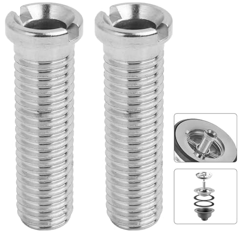 YEOVIBL Hohlschraube Spüle M12 x 45mm – Edelstahl Siebkorb Schraube für Küchenabfluss, Ersatz Schraube für Spülbecken Siebkorb, Abflusssieb Befestigungsschraube, 2 Stück von YEOVIBL