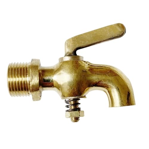 1/8 "1/4" 3/8 "1/2" BSPP Außengewinde Messing Rohrverschraubung Einhandhahn Benzinhahn Leitungswasser Kraftstoff Gas Öl(1/8") von YEPENG