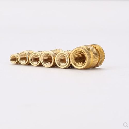 10-00 Stück M1.4 M1.6 M2 M2.5 M3 m4 m5 m6 m8 Messing Hot Melt Insert Rändelmutter Gewinde Wärmeformmuttern(Length 3mm,M1.6 OD2.5mm 100pcs) von YEPENG