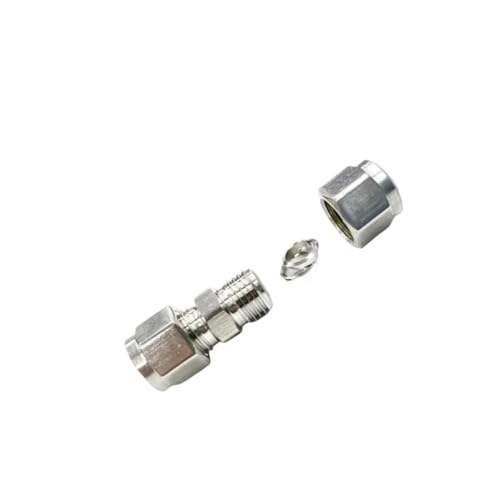 304 Edelstahl Kompression Gleich Reduzierung Union 3 4 6 8 10 12 14 16mm 1/8 "1/4" 3/8 "1/2" OD Rohr Doppel Aderendhülsen Anschluss(1-8in) von YEPENG