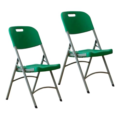 YEQING 2 Stück Campingstuhl aus Kunststoff, Klappstuhl Balkon, Gartenstühle für Den Einsatz im Innen- und Außenbereich, Bei Partys, Hochzeiten und in Der Schule(C) von YEQING