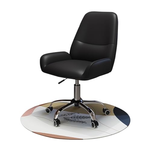 YEQING Ergonomischer Drehstuhl, Bürostuhl, Verstellbarer 360°-Drehstuhl mit Rollfunktion, Die Besten Schreibtischstühle für Das Homeoffice(Black) von YEQING