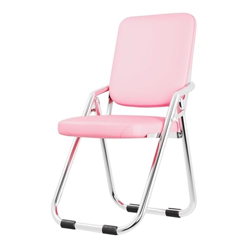 YEQING Klappstuhl Gepolstert, Campingstuhl Faltbar, Klappbare Esszimmerstühle für Abendessen, Partys, Hochzeiten, Schulen, Konferenzen und Schulungen(Pink) von YEQING