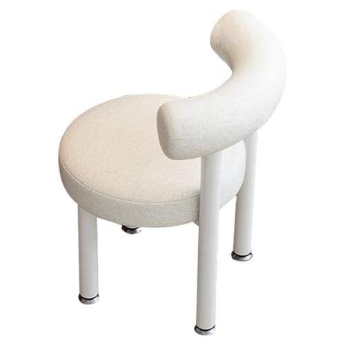 YEQING Schminkhocker, Luxuriöser Frisiertischhocker, Moderne Schminkstühle, Garderoben-Schminkstuhl für Den Schminktisch – Ideal für Das Schlafzimmer(Beige) von YEQING