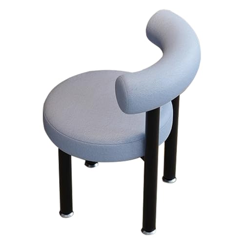 YEQING Schminkhocker, Luxuriöser Frisiertischhocker, Moderne Schminkstühle, Garderoben-Schminkstuhl für Den Schminktisch – Ideal für Das Schlafzimmer(Blue) von YEQING