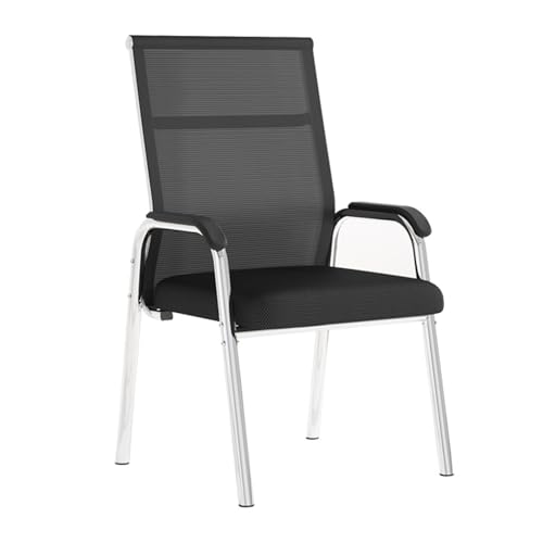 YEQING Schreibtischstuhl, Ergonomischer Bürostuhl, Computerstuhl mit Hoher Rückenlehne für Besprechungsräume, Büro und Zuhause(Black) von YEQING
