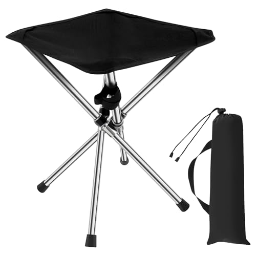 YERENCY Campingklapphocker mit Tragetasche tragbarer Klapphocker Leichtes Campinghocker Komfortabler klappbarer Stuhlstuhl Kompakte Klappcampinghocker zum Camping -Wanderfischen YERENCY Campingklapphocker mit Tragetasche tragbarer Klapphocker Leichtes Campinghocker Komfortabler klappbarer Stuhlstuhl Kompakte Klappcampinghocker zum Camping -Wanderfischen von YERENCY