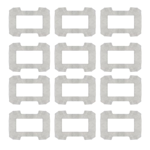 12 Stück Ersatztücher Ersatzteile für ECOVACS Winbot W1 PRO / W2 Omni Fensterputzroboter, wiederverwendbare Mikrofasertücher Reinigungspads Zubehör von YERXPAFT