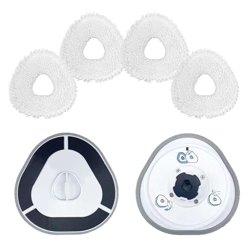 2 Wischmopp-Padhalter mit 4 Wischpads, Ersatz für Narwal Freo X Ultra Roboter-Staubsauger, Mikrofaser, wiederverwendbare Wischtuchteile, Zubehör (nicht passend für Freo X Plus) von YERXPAFT