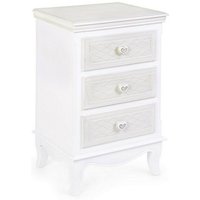 Yes Everyday - Weiße Holzkommode mit 3 Schubladen Charlene 41 x 33,5 x 68,5 cm Yes Everyday - Weiße Holzkommode mit 3 Schubladen Charlene 41 x 33,5 x 68,5 cm von YES EVERYDAY