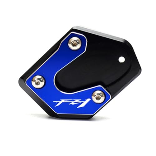 CNC Aluminium Für Yamaha FZ-1 FZ1 FZ-1 2006-2015 Ständer Fuß Seitenständer Verlängerung Pad Stützplatte (Color : Blue) von YESKIT