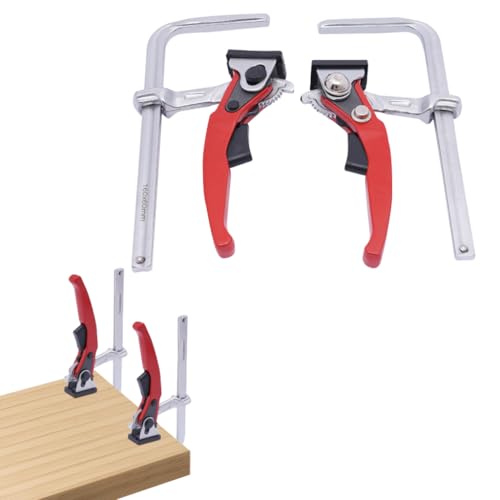 2 Stück Klemme Tischklemme Hebelklemme Hebelzwinge Ganzstahl Tischzwinge Mit Hebelgriff Schnellspanner Zwinge Mit 160 mm Fassungsvermögen 60 mm Tiefe Zum Schleifen Schneiden 2 Stück Klemme Tischklemme Hebelklemme Hebelzwinge Ganzstahl Tischzwinge Mit Hebelgriff Schnellspanner Zwinge Mit 160 mm Fassungsvermögen 60 mm Tiefe Zum Schleifen Schneiden von YESTAIM