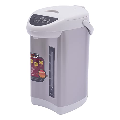 Elektrischer Wasserkocher, 5,8 l, automatische Wärmedämmung, elektrische Wärmeflasche, Haushalt, elektrischer Wasserkocher, Thermostat, Warmwasserkocher, Grau von YESTAIM