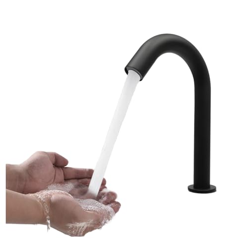 Infrarotsensor Wasserhahn Bad Mit Sensor Automatisch Badarmatur Berührungsloser Waschtischarmatur Induktion Waschtischmischer Mischbatterie Einhebelmischer Für Waschbecken Badezimmer Handwaschbecken von YESTAIM