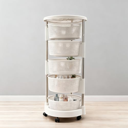 Universall Multifunktionales Regal Küchenrollwagen Obstkorb Aufbewahrungsbehälter Küchenregal Organizer Gemüseregal 5 Ebenen Rollwagen Eckig Mit Rädern Rund Küchenwagen Obstwagen Aufbewahrungswagen Universall Multifunktionales Regal Küchenrollwagen Obstkorb Aufbewahrungsbehälter Küchenregal Organizer Gemüseregal 5 Ebenen Rollwagen Eckig Mit Rädern Rund Küchenwagen Obstwagen Aufbewahrungswagen von YESTAIM
