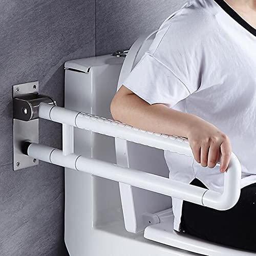 Wandstützgriff Klappbar 60cm Handicap Haltegriffe Senioren Stützgriff Behinderten WC Aufstehhilfe Für Badezimmer Flip Up Toilette Schienen ältere Menschen Rutschfest Mit 300 kg Tragfähigkeit von YESTAIM