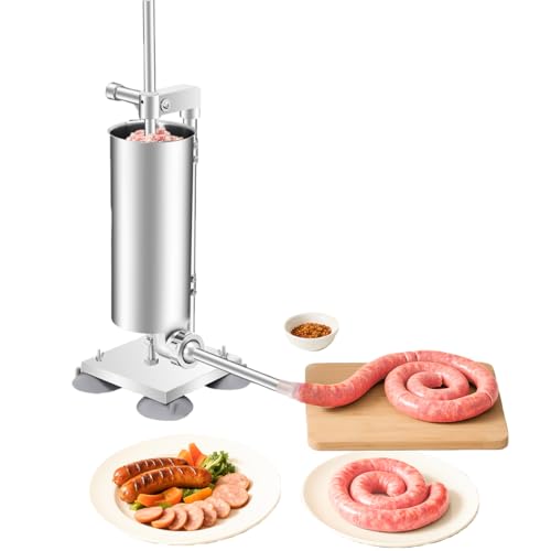 Wurstfüller Edelstahl WurstfüLlwerkzeug Wurstfüllmaschine Wurstmaschine Manuell Sausage Stuffer Wurstpress Mit 4 verschiedene Füllrohre Wurstspritze Für Hausgemachte Würstchen Küchenutensilien 3L Wurstfüller Edelstahl WurstfüLlwerkzeug Wurstfüllmaschine Wurstmaschine Manuell Sausage Stuffer Wurstpress Mit 4 verschiedene Füllrohre Wurstspritze Für Hausgemachte Würstchen Küchenutensilien 3L von YESTAIM