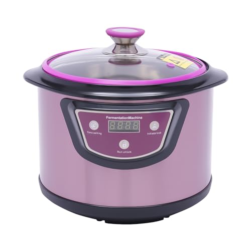 YESTAIM Knoblauchfermenter, schwarz, 6 l, elektrischer Knoblauchgarer, Multi-Clove, automatische Maschine, Purple One Touch Auto Heating von YESTAIM