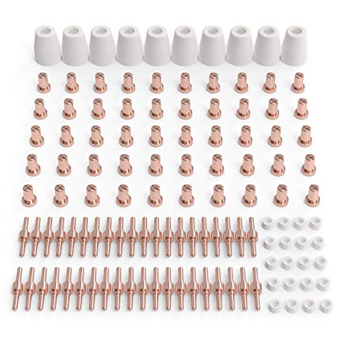 YESWELDER 110 Pcs Plasma Cutting Consumables (Standard) Fit Cut40 50 with Plasma Cutter Torch PT31 LG40 von YESWELDER