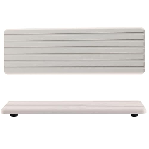 Badematte Stein,Steinmatte Badezimmer 2 Stück wasserabsorbierende Kieselgur-Untersetzer, rechteckig, geriffeltes Design, wasserabsorbierender Stein for Handseifen, Pflanzen und Toilettenartikel im mod von YETGFBH