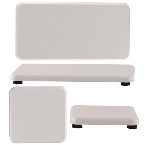 Badematte Stein,Steinmatte Badezimmer 4-teilige wasserabsorbierende Kieselgur-Seifenschale, Kieselgur-Untersetzer, Handseifenhalter, wasserabsorbierendes Steintablett for Pflanzen und Toilettenartikel von YETGFBH