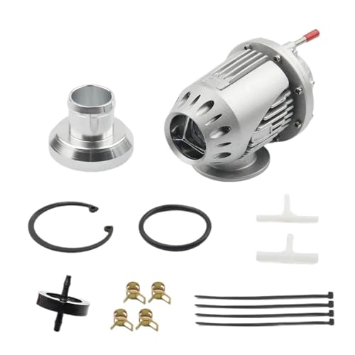 Blow Off Ventil,Blow Pop Off Ventil Universelles Aluminium-Turbo-Abblaseventil (BOV)(Silver) von YETGFBH