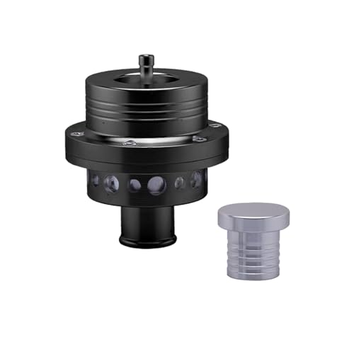 Blow Pop Off Ventil 2. 5MM Aluminium Ventil Universal-Ablassventil Auto Turbo Blow Off Passend für BMW Ford VW. Golf MK4 Jetta A4 B5(Silver) von YETGFBH