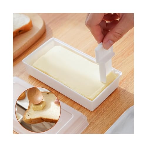 Butterdose,Butterdose Keramik 10 Stück Butterdose mit Deckel Butter Frischhaltebox mit Cutter Slicer Arbeitsplatte Butterbox for Kühlschrankaufbewahrung zu Hause von YETGFBH