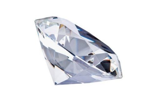 Yeti-Gold 12 cm extragroßer Glasdiamant | glamouröse Deko | Deko-Diamant | Diamantkristall | Dekostein | Tischdeko | Diamant | Kristall | Streudeko | Hochzeitsdeko | Briefbeschwerer | Brillanten von Yeti-Gold