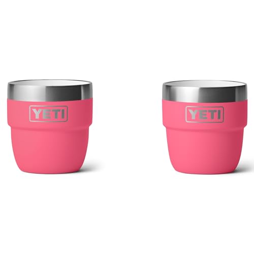 YETI Rambler Stapelbare Tasse, Tropical Pink, 2 Pack 4 oz (118 ml) von YETI