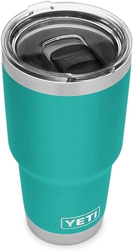 YETI Rambler, Edelstahl, Becher, Aquifer Blue, 30oz (887ml) von YETI