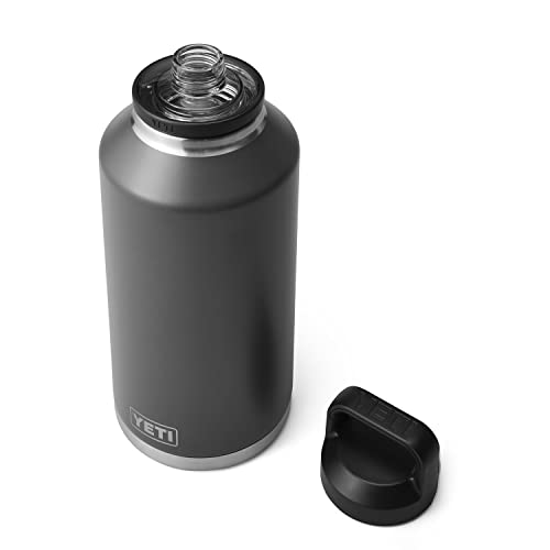 YETI Rambler Vakuumisolierte Edelstahlflasche mit Trinkdeckel, Anthrazit, 1,8 l von YETI