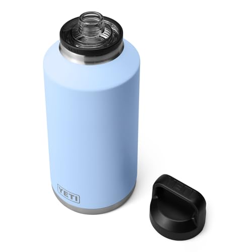 YETI Rambler 1,8 l Flasche, vakuumisoliert, auslaufsicher, Edelstahl mit Trinkverschluss, Big Sky Blue von YETI