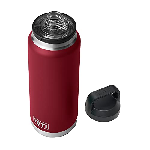 YETI Rambler 1020 ml Flasche Retired Color, vakuumisoliert, Edelstahl mit Trinkdeckel, Ernterot von YETI